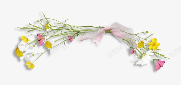 白玫瑰花束素描小清新花束图标图标