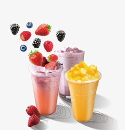 夏季甜品水果捞新品宣传海报高清图片