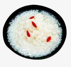 米酒醪糟香甜的醪糟甜汤高清图片