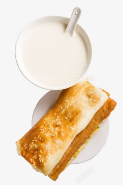 中国早餐豆浆和煎饼果子高清图片