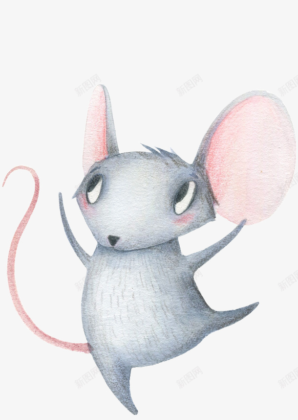 水彩小老鼠涂鸦插画png免抠素材_88icon https://88icon.com 儿童画 卡通 小老鼠水彩 水彩 水彩插画 涂鸦