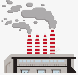 冒烟的污染大气工厂素材
