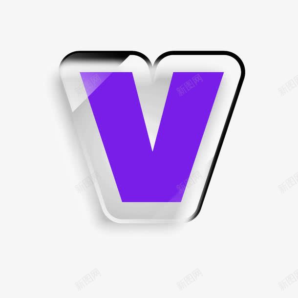 浮雕水晶透明字母vpng免抠素材_88icon https://88icon.com 3D v 字母 水晶透明字母 浮雕字母 立体 英文