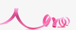乳腺癌防治唯美粉色丝带创意高清图片