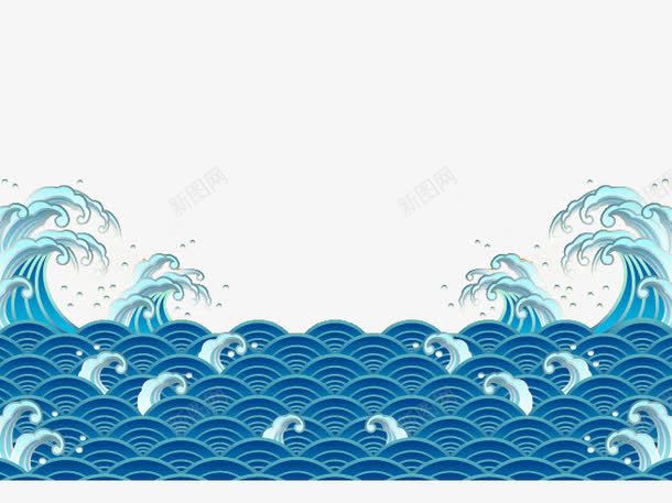 海浪png免抠素材_88icon https://88icon.com 卡通 大海 手绘 浪花 海水 海浪