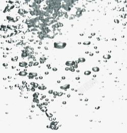水中生物水中充满了丰富的氧气气泡高清图片