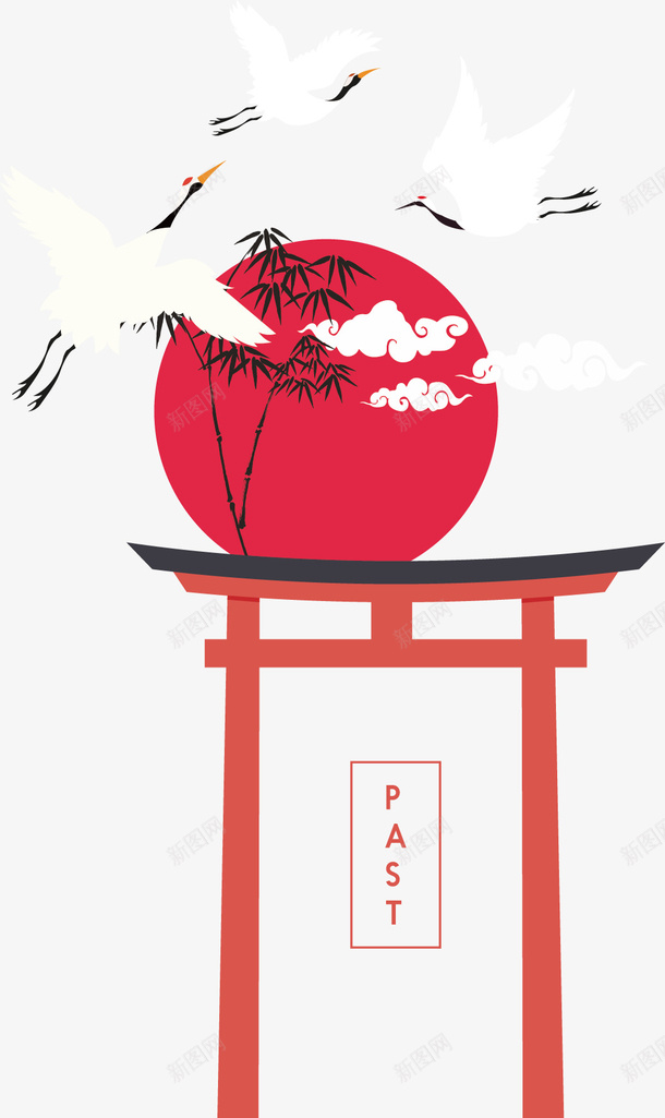 手绘红色中国风绘画矢量图ai免抠素材_88icon https://88icon.com 中国风绘画 创意 卡通 可爱 彩色图 手绘图 简单 矢量图