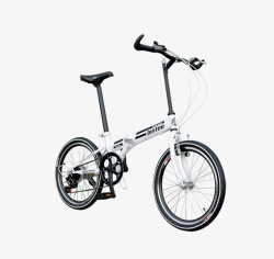 绿色环保创意迷你折叠自行车素材