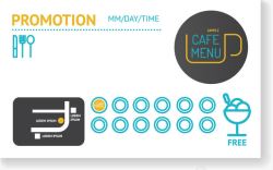 创意咖啡店菜单图素材
