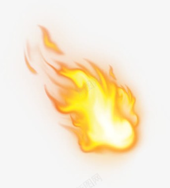 火光效果燃烧卡通图标形状图标