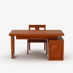 古典书桌棕色古典复古中式书桌高清图片
