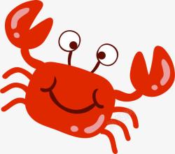 卡通小螃蟹手绘螃蟹高清图片