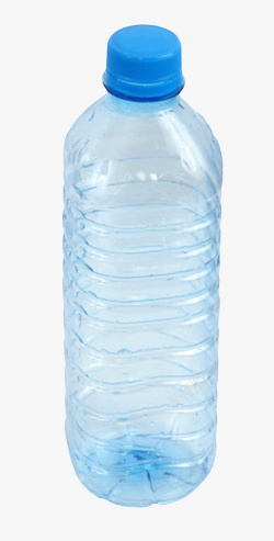 透明解渴蓝色倾斜的塑料瓶饮用水素材
