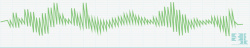 立体心电图绿色波形音频声波电流线条元素素矢量图高清图片