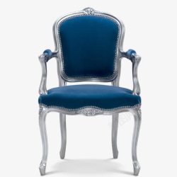家居模型装饰蓝色椅子素材