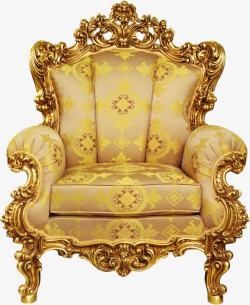金色椅子金色的复古家居椅子高清图片