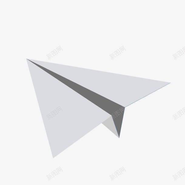 灰色小飞机png免抠素材_88icon https://88icon.com 三角形 几何 商务 图形 小飞机 折纸 灰色 起飞
