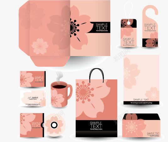 视觉png_88icon https://88icon.com vi模板 vi素材 vi设计 光盘封面 包装设计 咖啡杯 封面设计 温馨 花卉 视觉设计