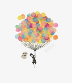孤独孤单孤独童年气球高清图片