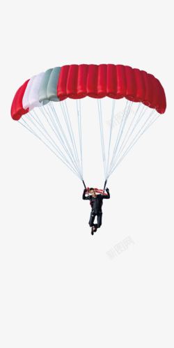 滑翔海上的滑翔伞高清图片