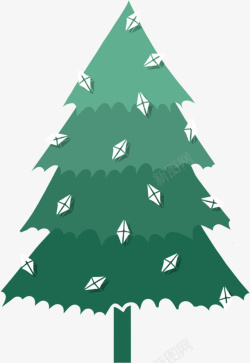 圣诞节圣诞树绿色素材