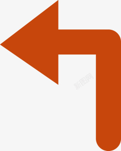 线型图橙色折线箭头矢量图高清图片