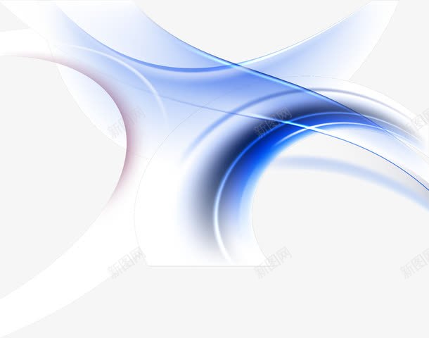 蓝色清新科幻曲线png免抠素材_88icon https://88icon.com 免抠PNG 图案 曲线 清新 科幻 线条 背景 蓝色 装饰图案