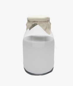 白色包布酸奶瓶素材