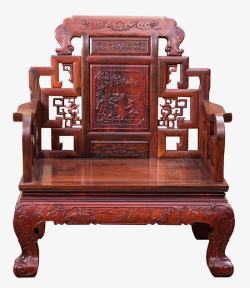 宫廷式复古镂空雕花椅素材