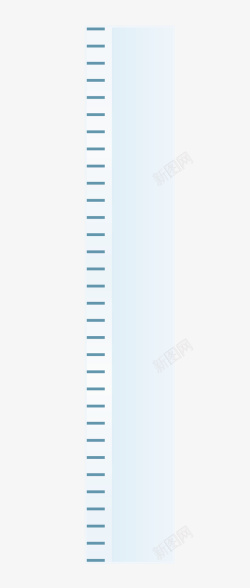 白色直尺刻度尺矢量图素材
