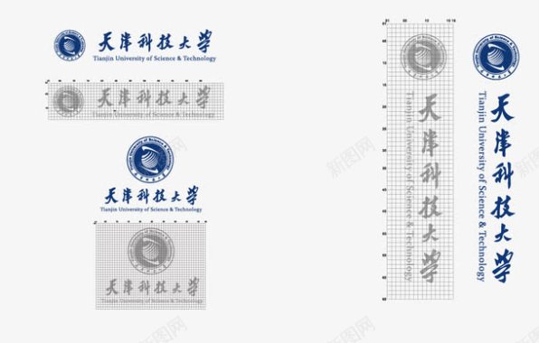 logo创意标志天津科技大学logo图标图标