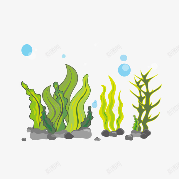 水彩风格珊瑚藻矢量图ai免抠素材_88icon https://88icon.com 卡通 手绘 水彩 泡泡 海洋生物 海藻 珊瑚 珊瑚藻 石头 蓝水泡 矢量图