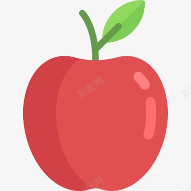 食品和餐厅苹果图标图标