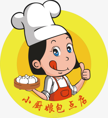 小厨娘包子logo图标图标
