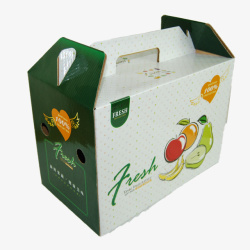 水果包装箱小清新蔬菜包装纸箱高清图片