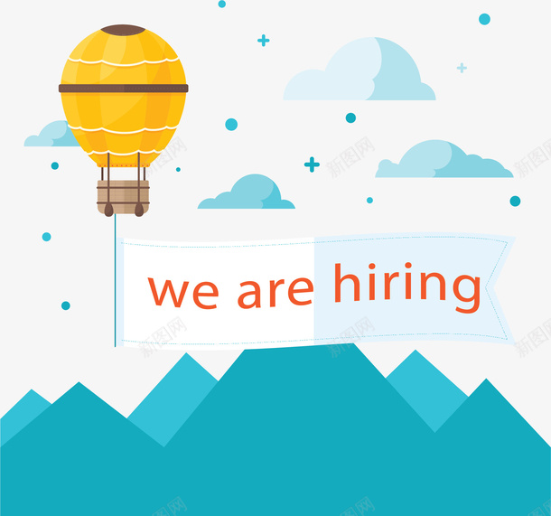山河热气球招聘海报矢量图ai免抠素材_88icon https://88icon.com 公司招聘 山河 招聘 热气球 矢量png 矢量图