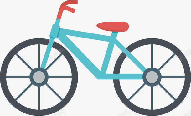 水彩卡通自行车矢量图ai免抠素材_88icon https://88icon.com 卡通 可爱 学生 方便 水彩 自行车 蓝色 矢量图