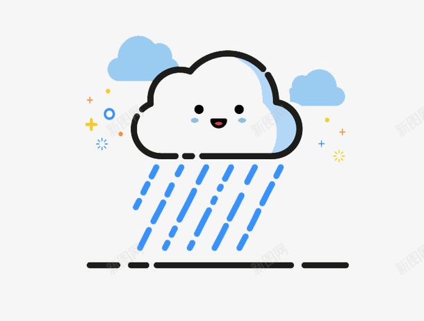 下雨的天气MBE风格png免抠素材_88icon https://88icon.com MBE风格 下雨 云朵 可爱 多云 天气 天气不好 湿的 阴雨天气 风雨气温图