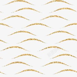 蜂巢线纹手绘金色波纹曲线高清图片