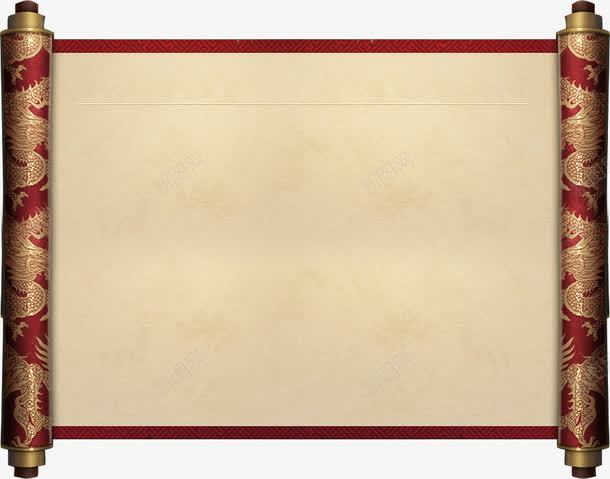 古代皇家卷轴png免抠素材_88icon https://88icon.com PNG 卷轴 圣旨框 皇家 花纹