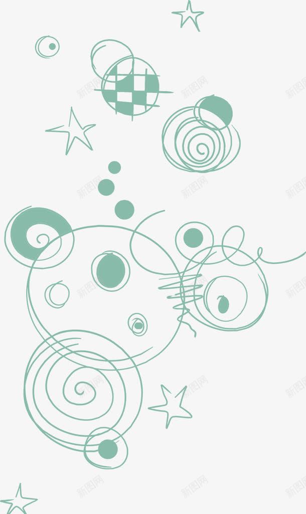 细线png免抠素材_88icon https://88icon.com 儿童手绘 圆圈 星星 线条涂鸦