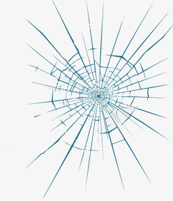 玻璃碎掉发散的裂缝高清图片