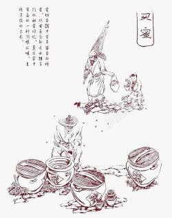 中国传统手艺传统文化蜂农高清图片