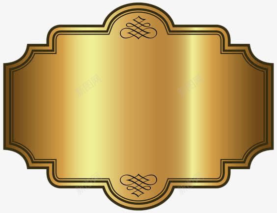 金色方形边框png免抠素材_88icon https://88icon.com 创意几何图形 欧式边框 花纹 金属边框 金色背景 金色边框