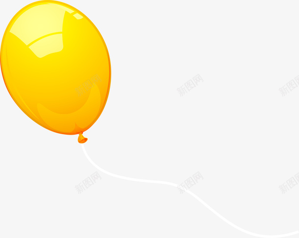 黄色卡通气球png免抠素材_88icon https://88icon.com 儿童玩具 抓气球的熊 活动气球 简约气球 节庆气球 闪耀气球 黄色气球