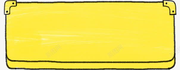 黄色卡通长条促销标签png免抠素材_88icon https://88icon.com 促销 卡通 标签 长条 黄色