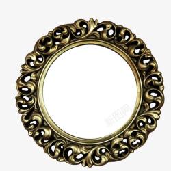 古代镜子高档复古圆镜高清图片