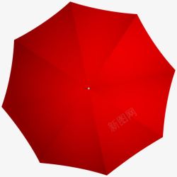 雨伞俯视俯瞰红色雨伞高清图片