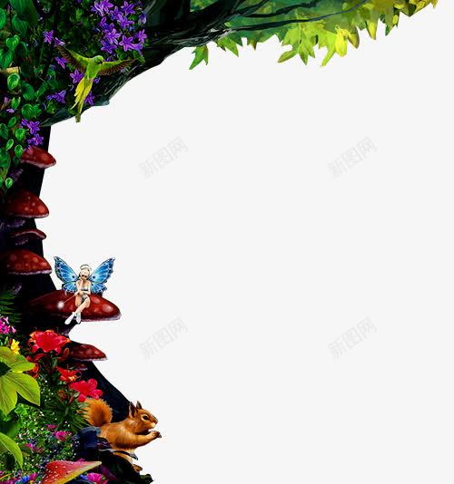 森林精灵png免抠素材_88icon https://88icon.com 儿童乐园 六一儿童节 动物 动画 卡通造型 奇幻森林 梦幻 森林公园 森林精灵 精灵 花朵