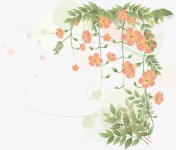 旅游节海报手绘花卉装饰高清图片